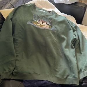 Big Dogs Sweatshirt Authentic Golf Dark Green 3x